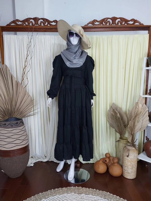 Gamis Dress Vodu With Obi Black 2 black_1