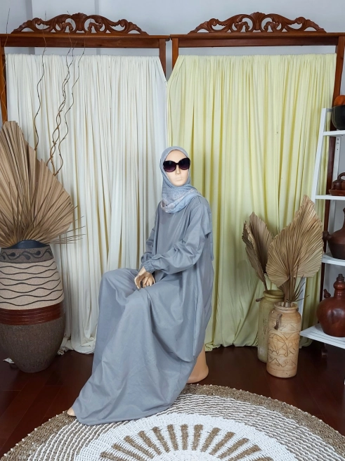 Gamis Sahara Linen Dress Grey 2 grey_2