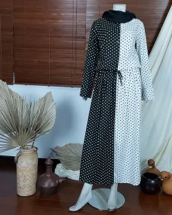 Gamis Daily Rayyon Dress Set Black 2 maxi_1