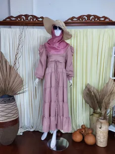 Gamis Dress Vodu With Obi Nude 2 nude_1