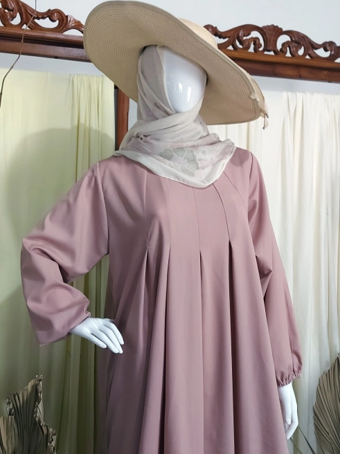 Gamis Ballon Dress Nude 2 nude_2