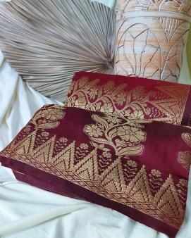 Kain Songket Maroon