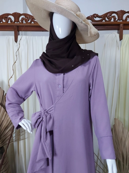 Gamis Kimono AirFlow Dress Lilac 2 ungu_2